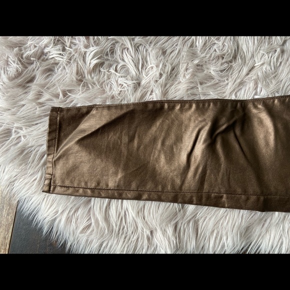 Metallic brown pants. - Picture 3 of 5